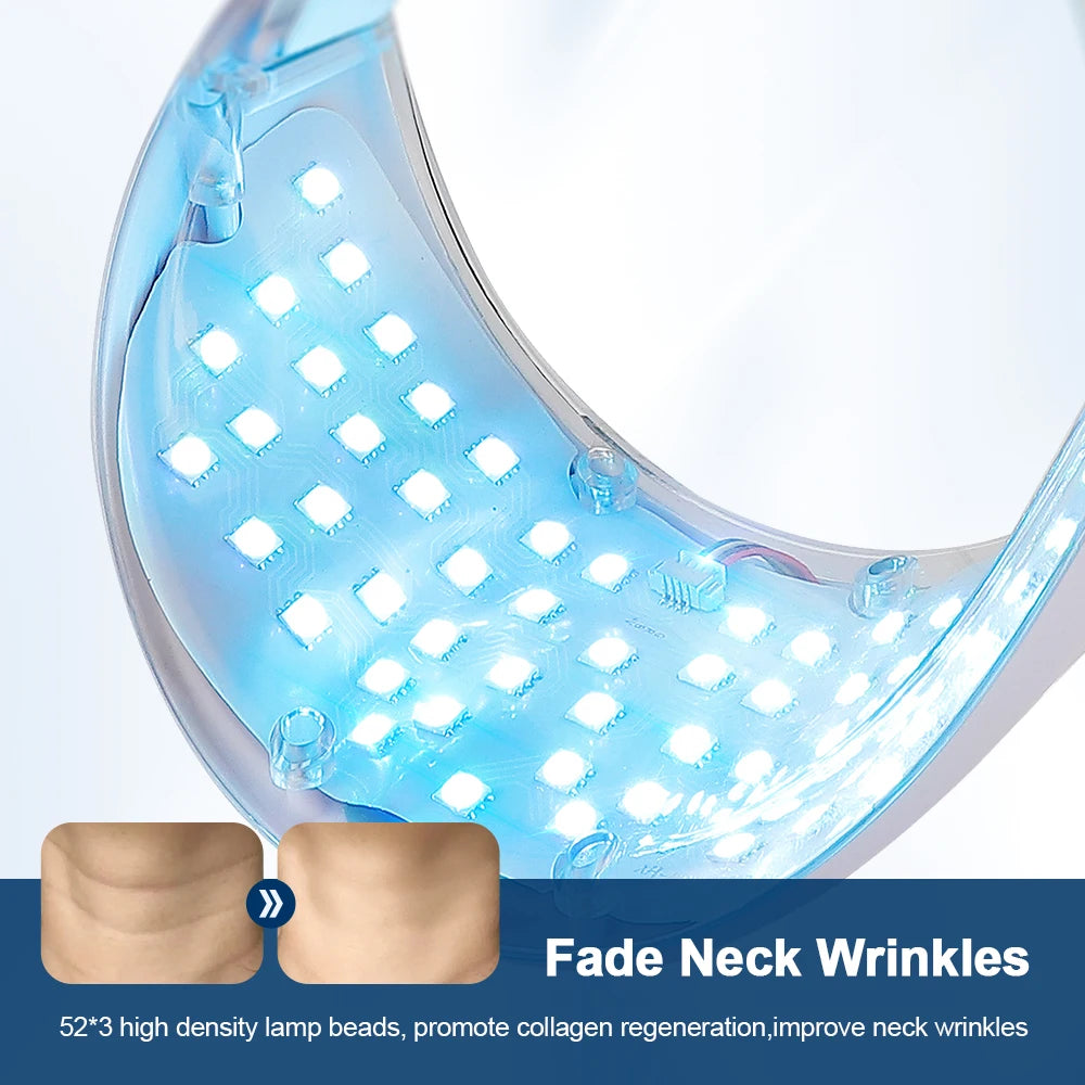 Masque LED 7 Lumières – Soin Visage et Cou Anti-Âge
