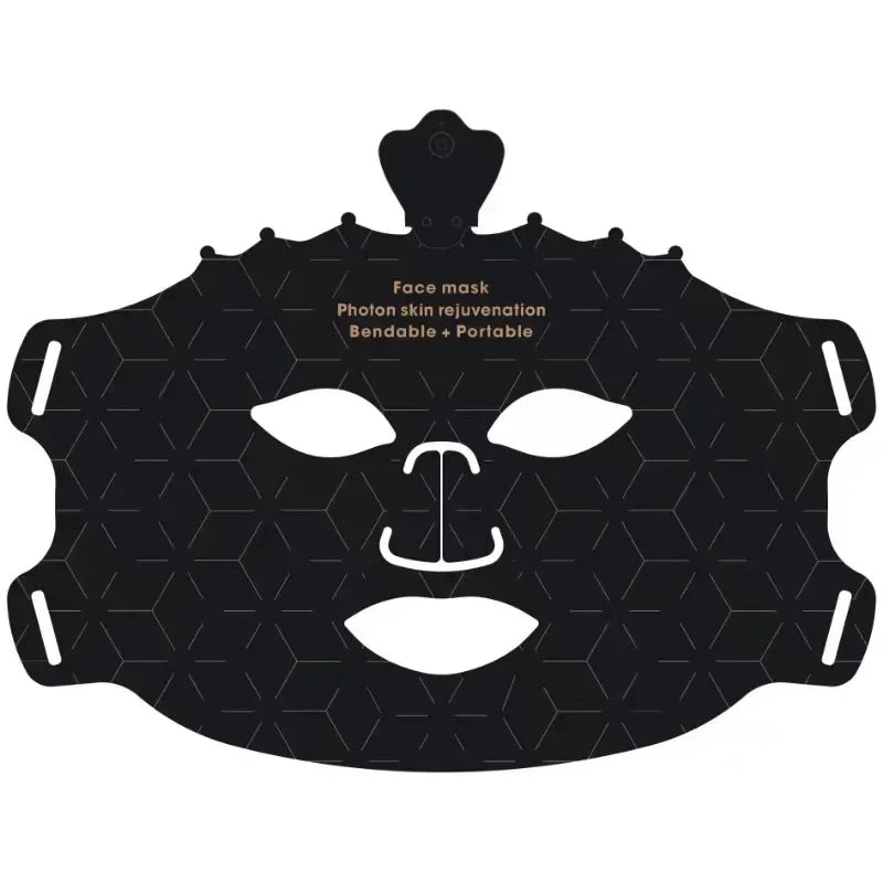 Led Facial Mask Light Therapy 7 Colors Silicone Mask Full Face 240 Lamp Beads Wirelessly Red Light Therapy Photon Mask
