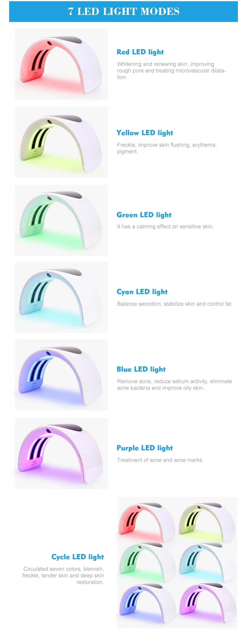 Masque LED Pliable 7 Couleurs -  ÉDITION LIMITÉE