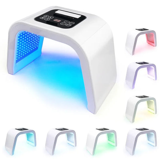 Home beauty salon 7-color LED light therapy facial mask PDT spectrometer skin moisturizing red blue bright