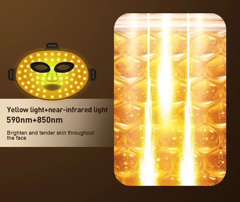 Led Mask Photon Therapy Mask Red Light Therapy 4 Color Led Therapy Anti Aging Advanced Photon Flexible Soft Mask for Skin Care
