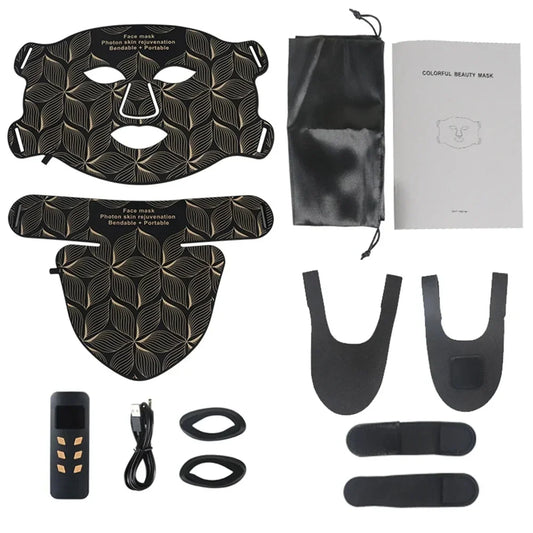 Masque Luminothérapie - Soin LED 8 couleurs pour une peau Saine, Jeune et Naturelle