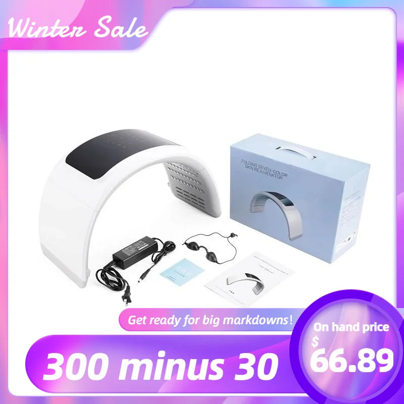 Masque LED Pliable 7 Couleurs -  ÉDITION LIMITÉE