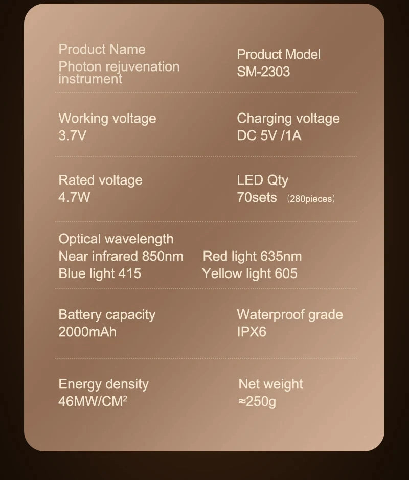 Masque de Thérapie – LED x 4